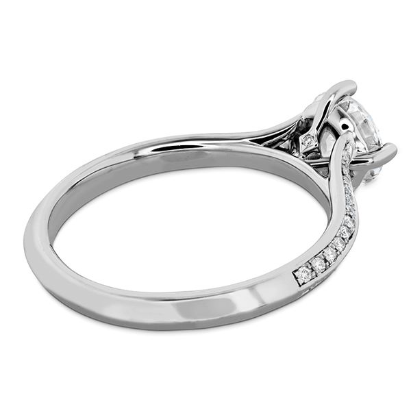 Camilla Pave Knife Edge Engagement Ring Image 4 Jim Bartlett Fine Jewelry Longview, TX