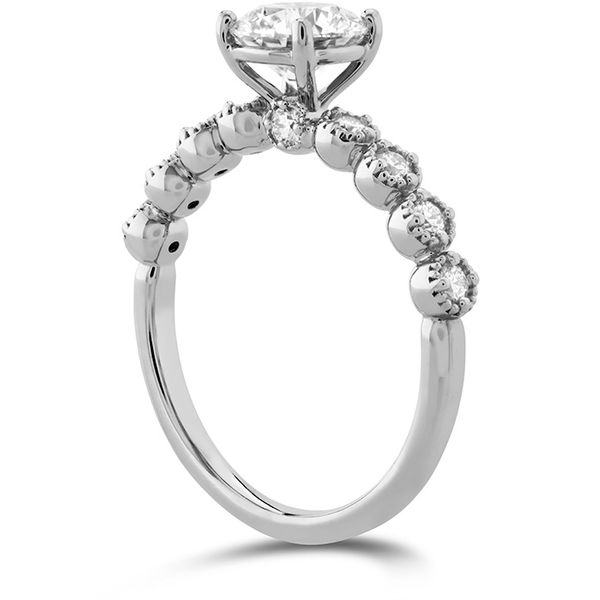 Diamond Bar Single Prong Milgrain Semi-Mount Image 2 Von's Jewelry, Inc. Lima, OH