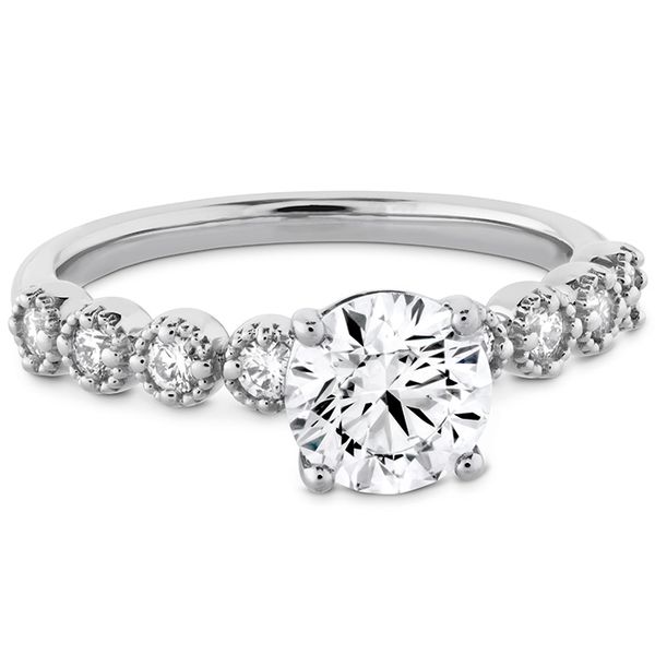 Diamond Bar Single Prong Milgrain Semi-Mount Image 3 Valentine's Fine Jewelry Dallas, PA