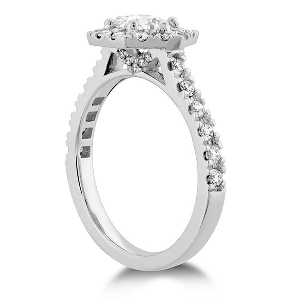 HOF Hexagonal Engagement Ring - Diamond Band Image 2 Sather's Leading Jewelers Fort Collins, CO