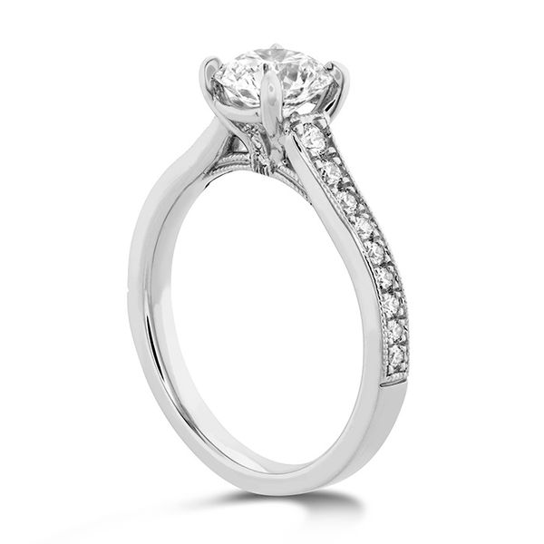 Liliana Milgrain Engagement Ring - Dia Band Image 2 Valentine's Fine Jewelry Dallas, PA