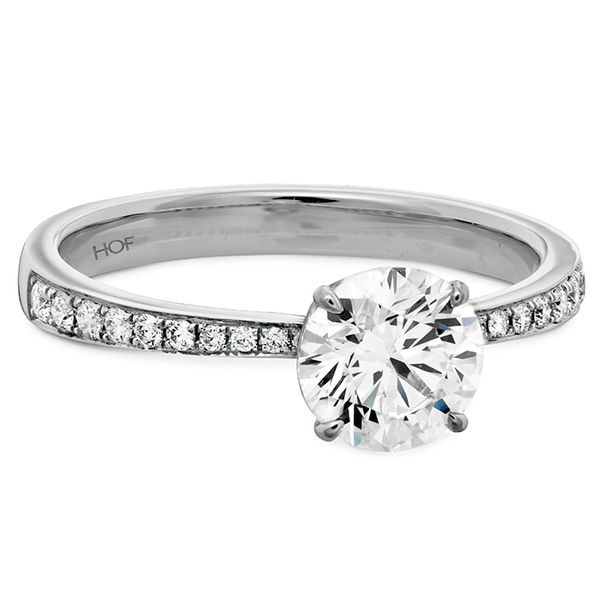 HOF Signature Engagement Ring-Diamond Band Image 3 Maharaja's Fine Jewelry & Gift Panama City, FL