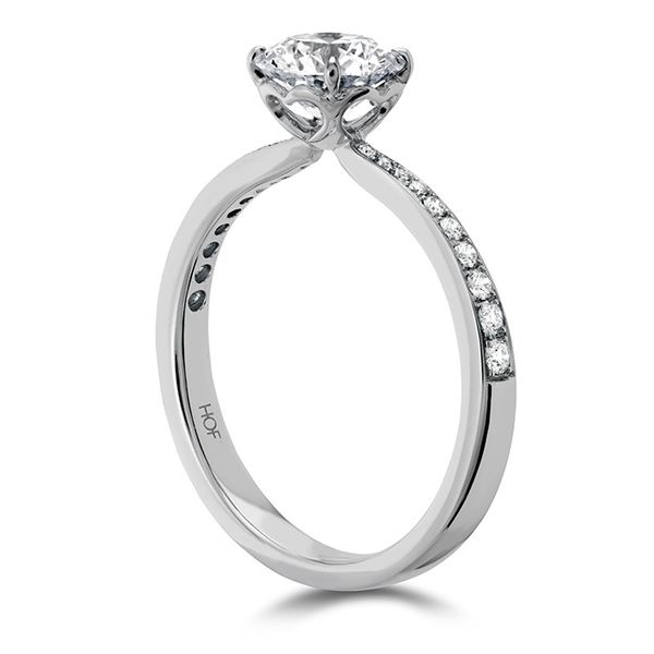 HOF Signature Engagement Ring-Diamond Band Image 2 Sather's Leading Jewelers Fort Collins, CO