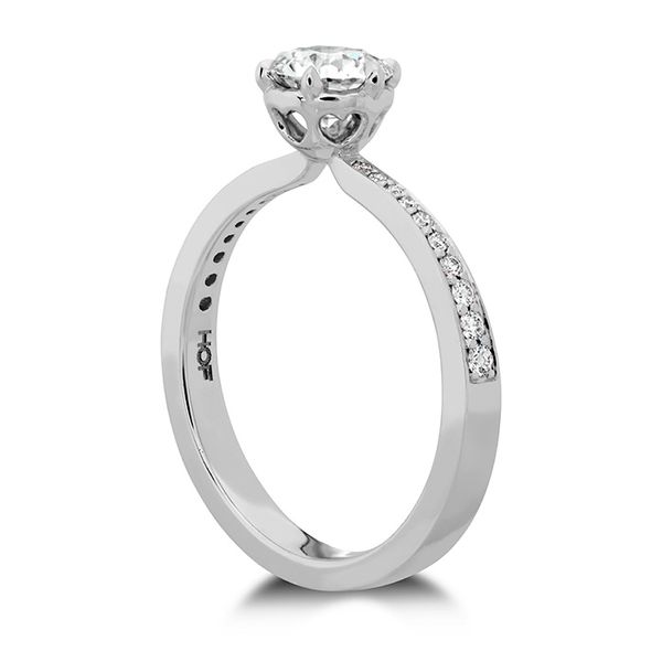 HOF Signature 6 Prong Engagement Ring - Diamond Band Image 2 Sather's Leading Jewelers Fort Collins, CO