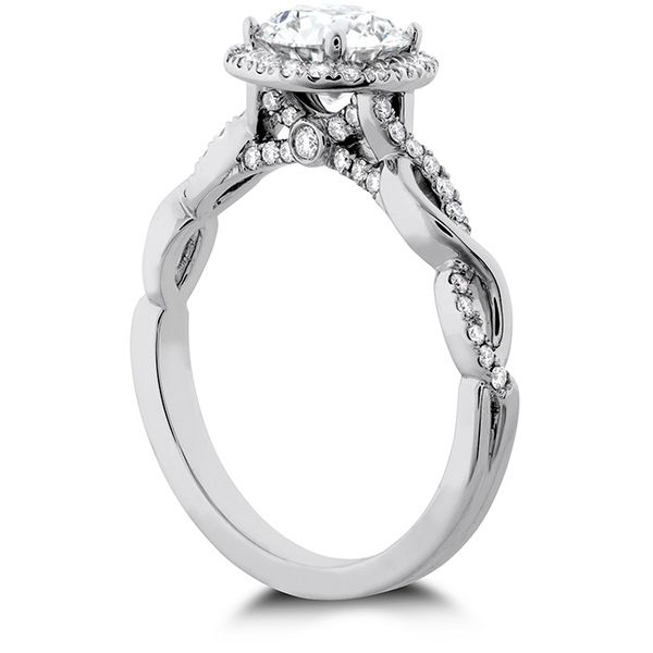 Destiny Lace HOF Halo Engagement Ring Image 2 Maharaja's Fine Jewelry & Gift Panama City, FL