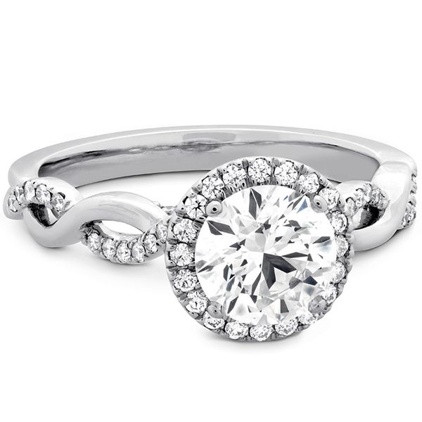 Destiny Lace HOF Halo Engagement Ring Image 3 Sather's Leading Jewelers Fort Collins, CO