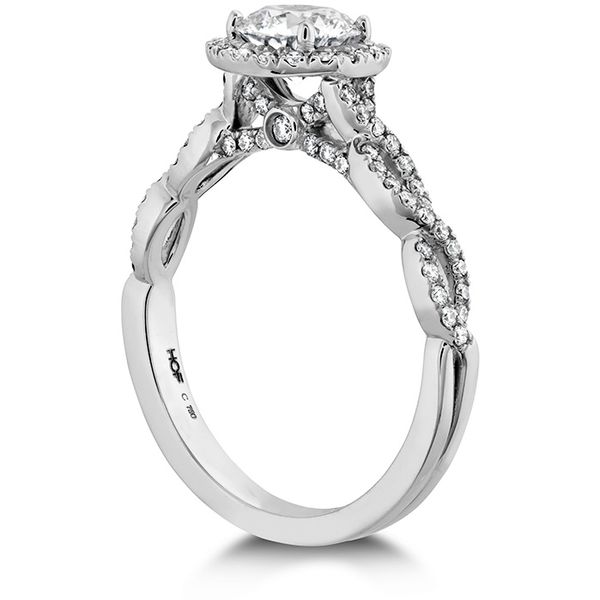 Destiny Lace HOF Halo Engagement Ring - Dia Intensive Image 2 Ross Elliott Jewelers Terre Haute, IN