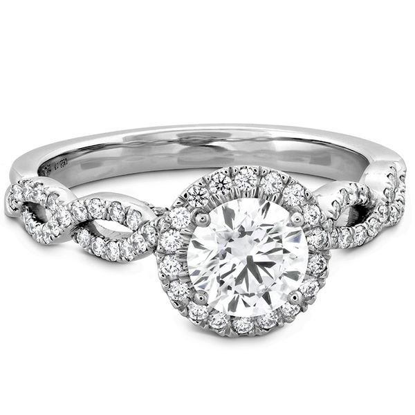 Destiny Lace HOF Halo Engagement Ring - Dia Intensive Image 3 Sather's Leading Jewelers Fort Collins, CO