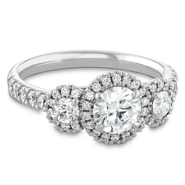 Integrity HOF Three Stone Engagement Ring Image 3 Jim Bartlett Fine Jewelry Longview, TX