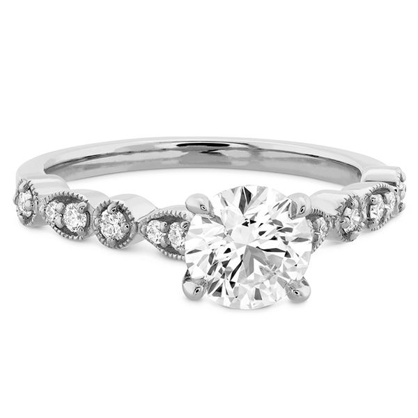 Isabelle Teardrop Milgrain Engagement Ring Image 3 Valentine's Fine Jewelry Dallas, PA