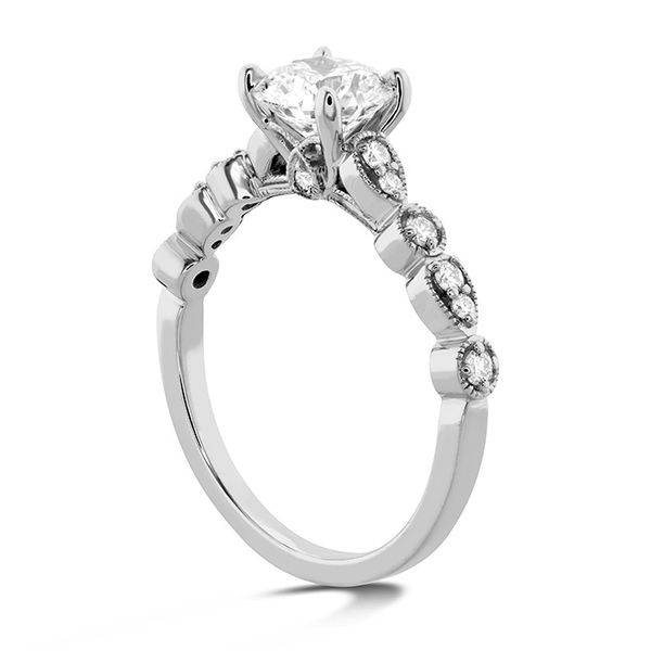 Isabelle Teardrop Milgrain Engagement Ring Image 2 Becky Beauchine Kulka Diamonds and Fine Jewelry Okemos, MI