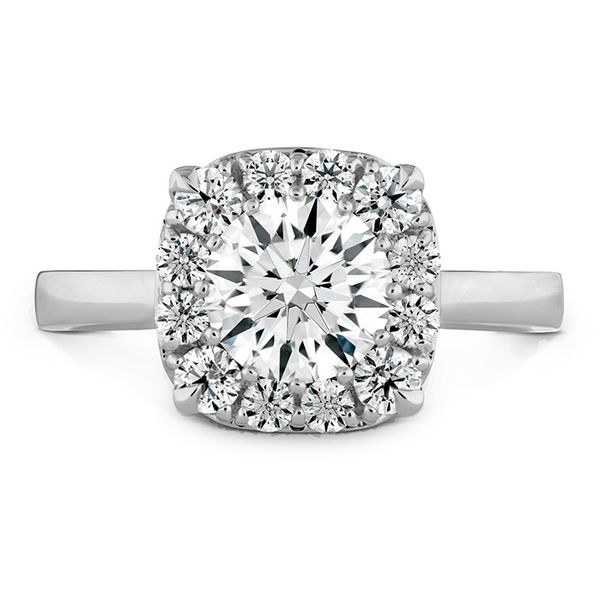 HOF Signature Custom Halo Engagement Ring Becky Beauchine Kulka Diamonds and Fine Jewelry Okemos, MI