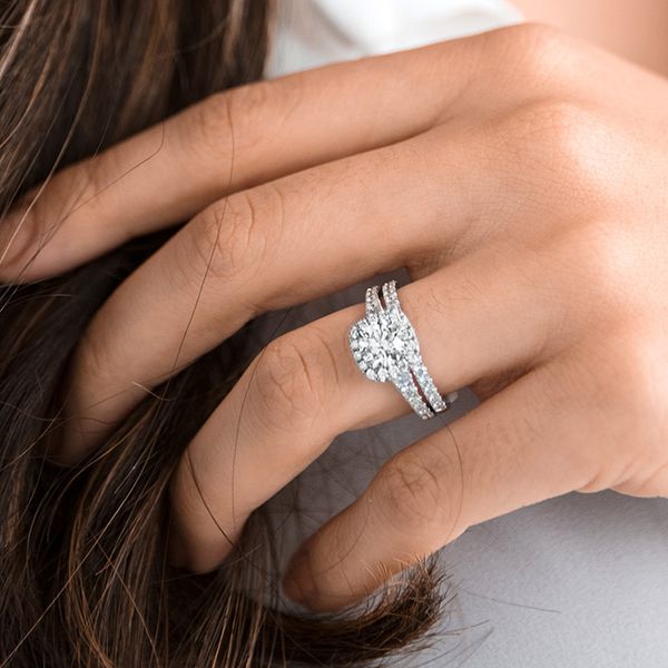Transcend Premier HOF Halo Engagement Ring Image 4 Valentine's Fine Jewelry Dallas, PA