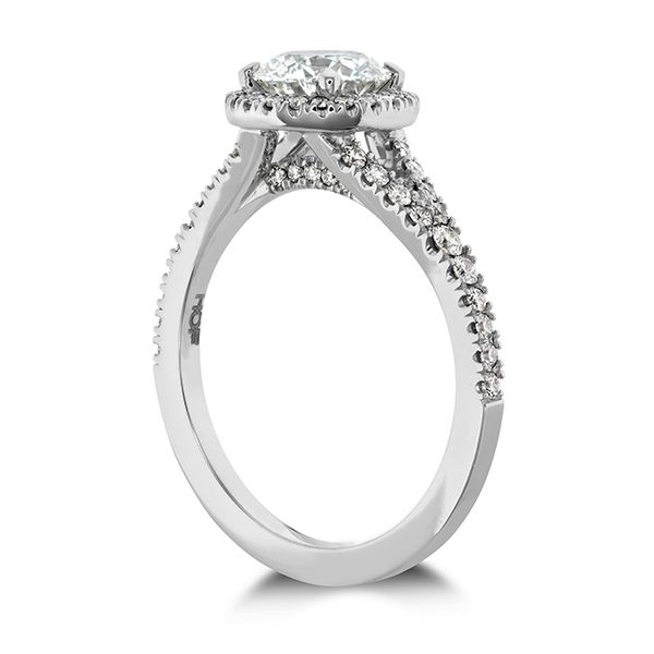 Transcend Premier HOF Halo Split Shank Engagement Ring Image 2 Sather's Leading Jewelers Fort Collins, CO