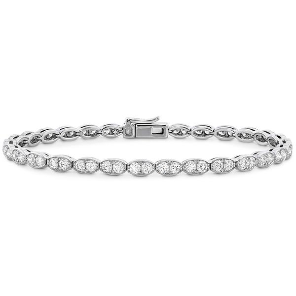 Lorelei Floral Diamond Line Bracelet - L Becky Beauchine Kulka Diamonds and Fine Jewelry Okemos, MI