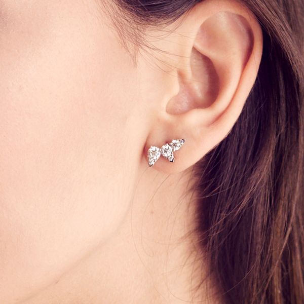 Aerial Diamond Ear Vine Earrings Image 3 Sather's Leading Jewelers Fort Collins, CO