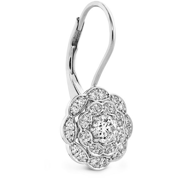 Lorelei Double Halo Diamond Drop Earrings Image 2 Sather's Leading Jewelers Fort Collins, CO