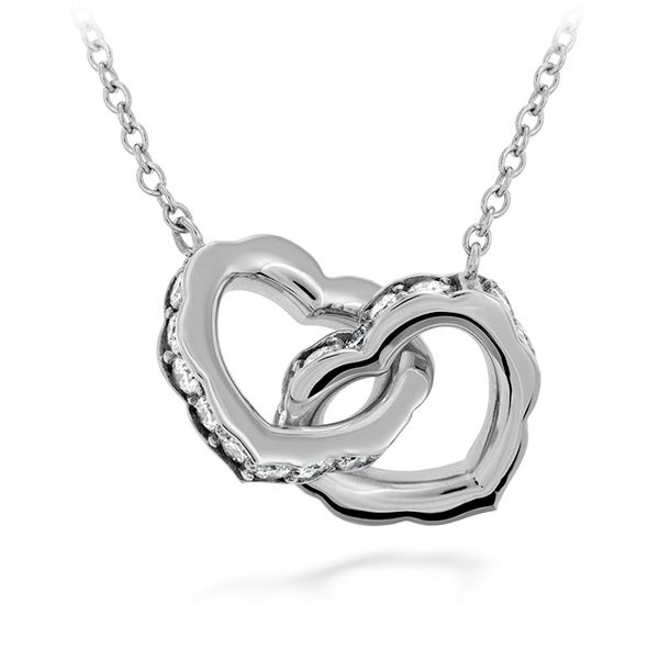 Lorelei Interlocking Diamond Heart Necklace Jim Bartlett Fine Jewelry Longview, TX