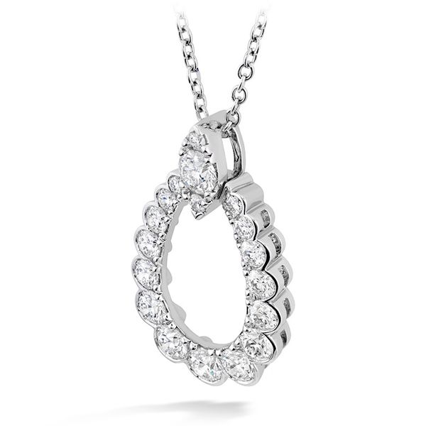 0.85 ctw. Aerial Regal Teardrop Pendant in 18K White Gold Image 2 Von's Jewelry, Inc. Lima, OH