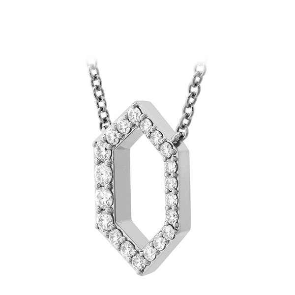0.21 ctw. Charmed Hex Pendant in 18K White Gold Image 2 Von's Jewelry, Inc. Lima, OH