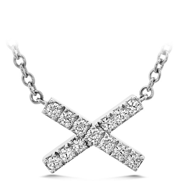 0.11 ctw. Charmed X Pendant in 18K White Gold Becky Beauchine Kulka Diamonds and Fine Jewelry Okemos, MI