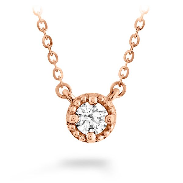 Liliana Milgrain Single Diamond Pendant Sather's Leading Jewelers Fort Collins, CO