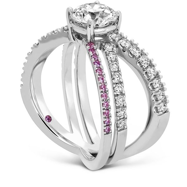 Harley Wrap Engagement Ring with Sapphires Image 2 Galloway and Moseley, Inc. Sumter, SC