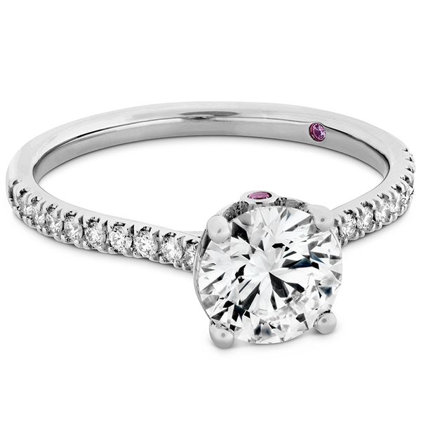 Sloane Silhouette Engagement Ring Diamond Band-Sapphires Image 3 Galloway and Moseley, Inc. Sumter, SC