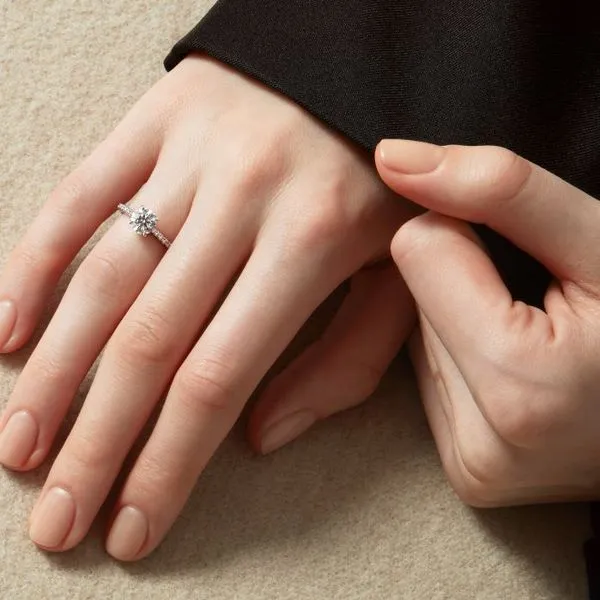 Camilla HOF Engagement Ring with Diamond Band Image 2 Meyers Jewelers Grove City, OH