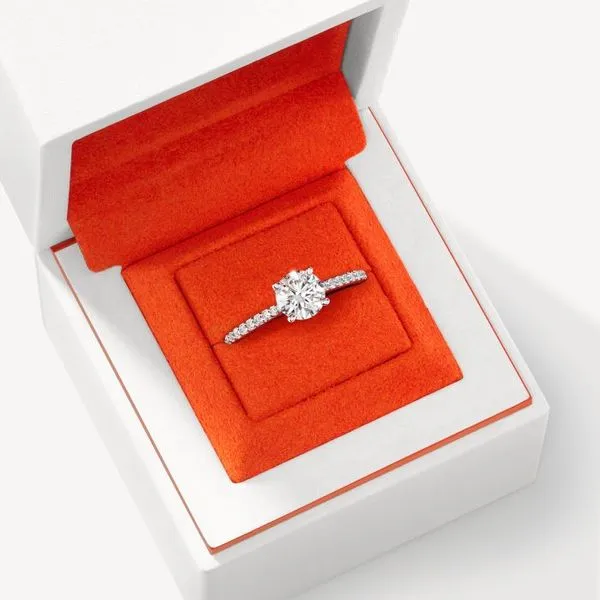 Camilla HOF Engagement Ring with Diamond Band Image 3 Meyers Jewelers Grove City, OH