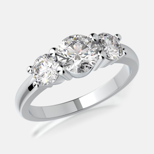 Mai Side Stone Engagement Ring Segner's Jewelers Fredericksburg, TX