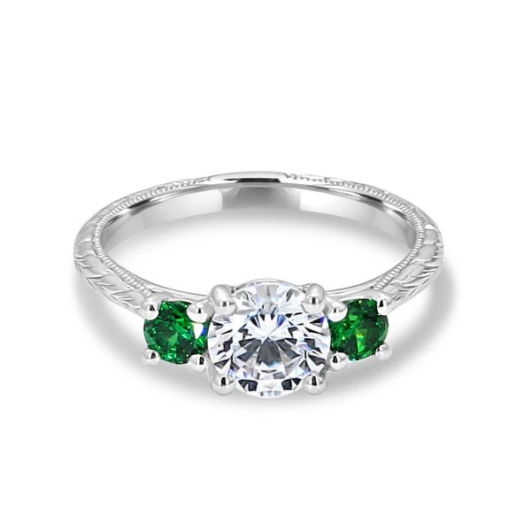 Aly Side Stone Engagement Ring Image 2 Trinity Diamonds Inc. Tucson, AZ