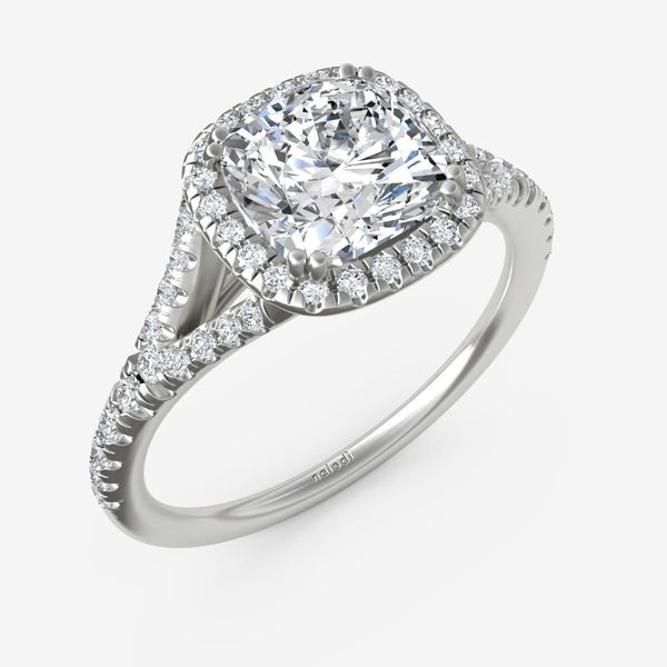 Cushion Cut Classic Halo Engagement Ring - Vivian - Sylvie Jewelry
