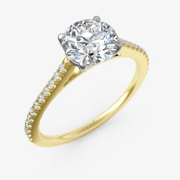 4 Prong Round Studs - 14k White Gold, 5.00 Ct (12400) 4 Prong Round Studs - 14k White Gold, 5.00 Ct (12400)