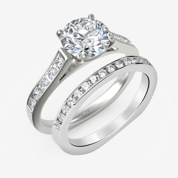 Straight Diamond Engagement Rings N0069SMA050RD14KTTRO, Crews Jewelry