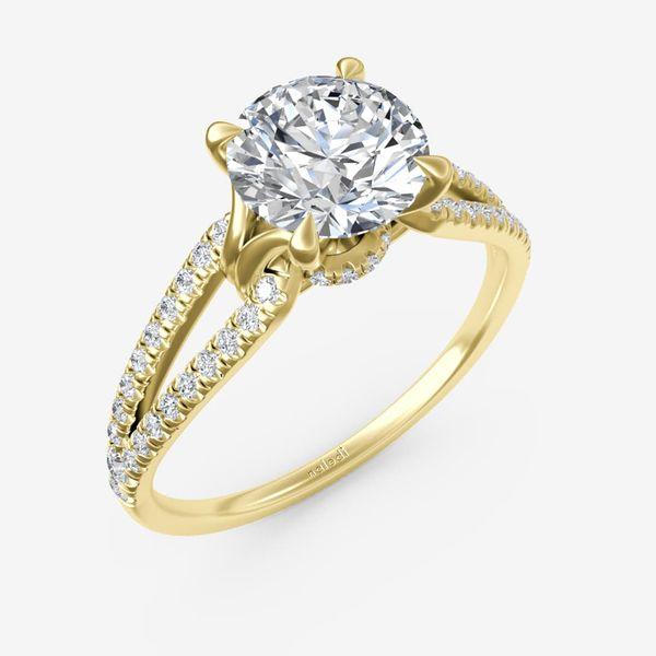 Cushion-Shaped Double Halo PavÃ© Diamond Engagement Ring w | Jacqueline's  Fine Jewelry | Morgantown, WV