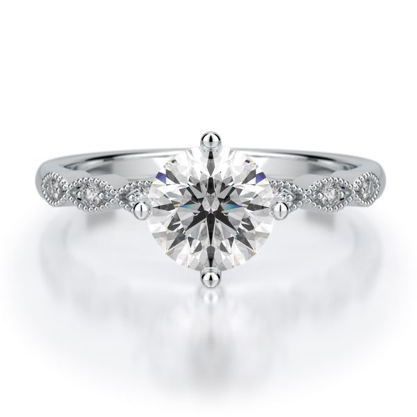 Floral & Vintage Engagement Ring Image 2 Jayson Jewelers Cape Girardeau, MO