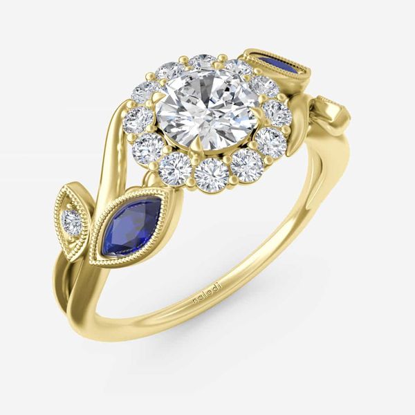 Poppy Vintage Engagement Ring Marks of Design Shelton, CT