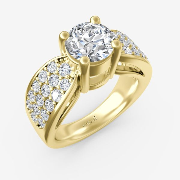 Samantha Free Form Engagement Ring N0112SMA125RD18KRO | Segner's Jewelers |  Fredericksburg, TX