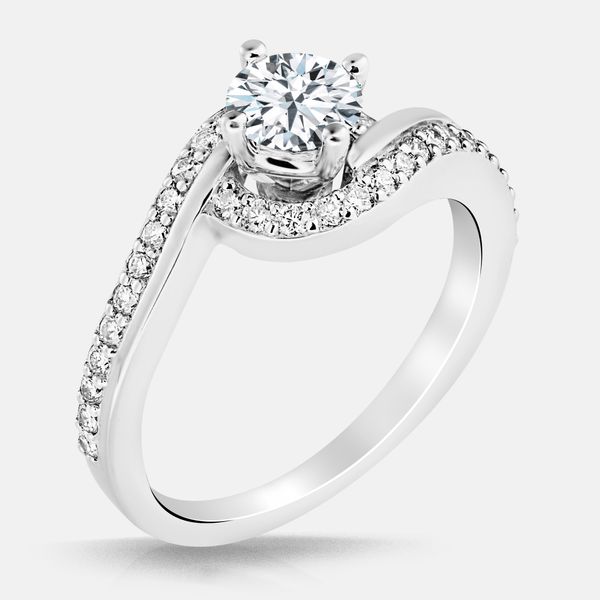 Corrine Halo Engagement Ring Crews Jewelry Grandview, MO