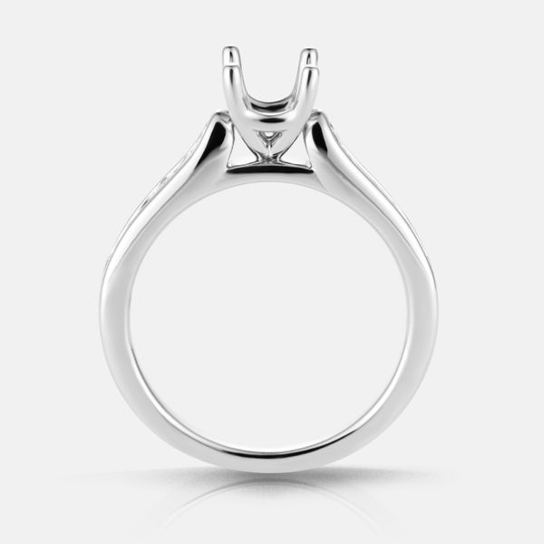 Morgan Diamond Shank Engagement Ring Image 3 Becky Beck's Jewelry DeKalb, IL