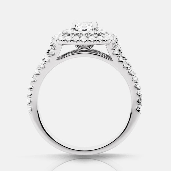 Aggie Halo Engagement Ring Image 3 Marks of Design Shelton, CT