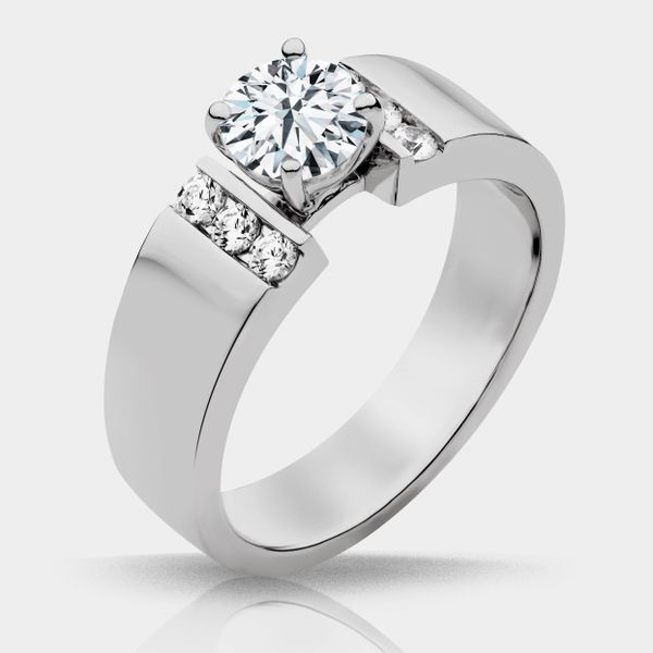 Joanna Diamond Shank Engagement Ring Marks of Design Shelton, CT