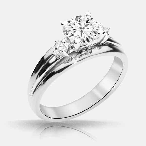 Aphrodite Side Stone Engagement Ring Segner's Jewelers Fredericksburg, TX