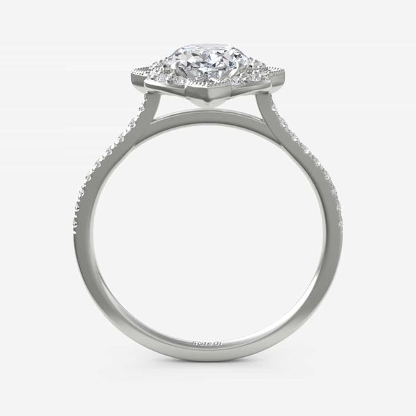 Tanya Halo Engagement Ring Image 3 Crews Jewelry Grandview, MO