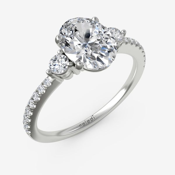 Aurora Side Stone Engagement Ring Crews Jewelry Grandview, MO