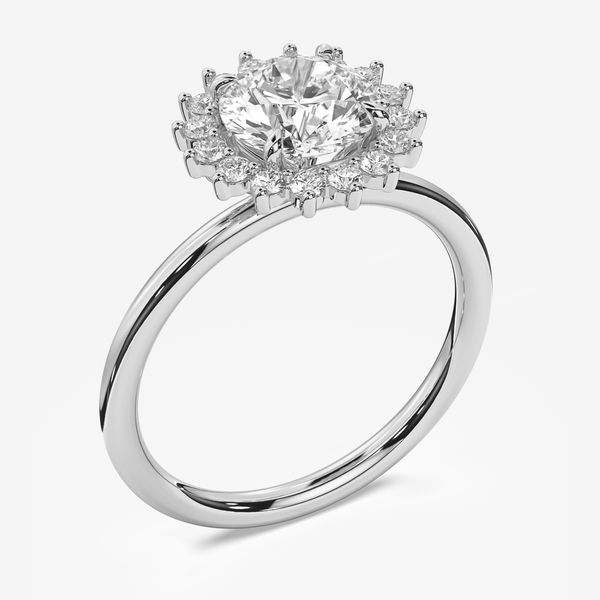 Marissa Halo Engagement Ring Trinity Diamonds Inc. Tucson, AZ