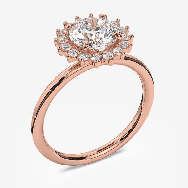 Marissa Halo Engagement Ring Becky Beck's Jewelry DeKalb, IL