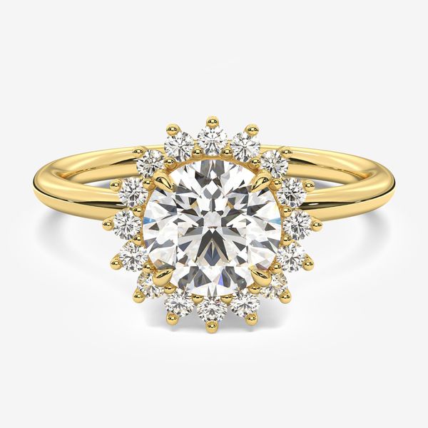 Marissa Halo Engagement Ring Image 2 Marks of Design Shelton, CT