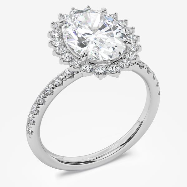 Marissa B Halo Engagement Ring Marks of Design Shelton, CT